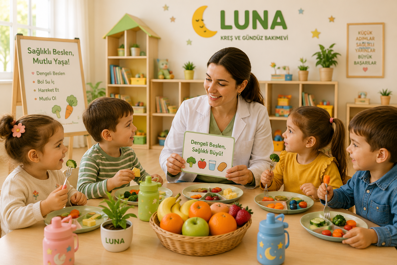 Luna Kreş sağlıklı beslenme eğitimi